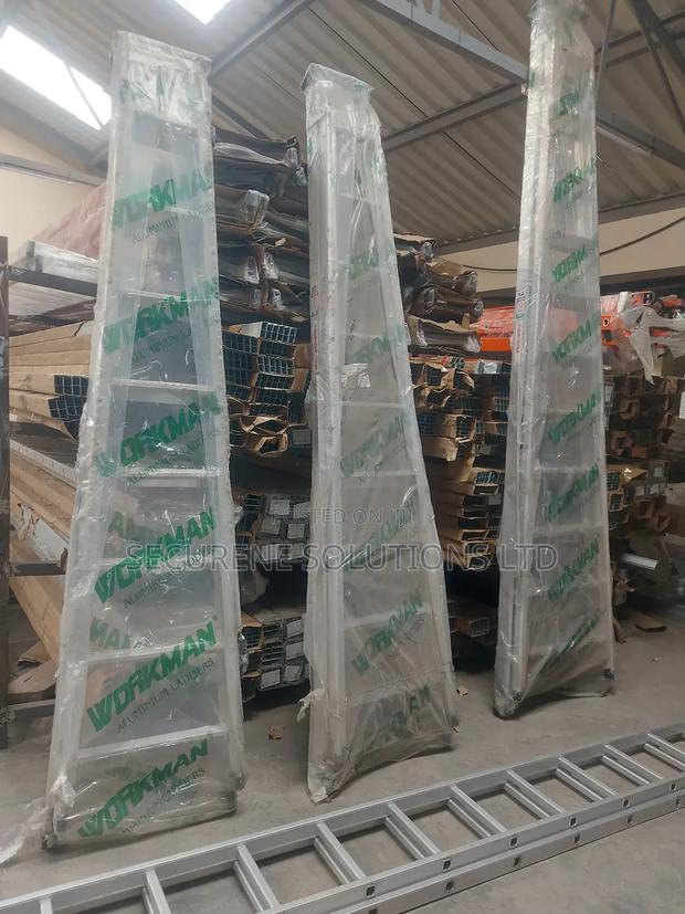 Workman 12-Steps Aluminum Telescoping Ladder. - thumbnail 4