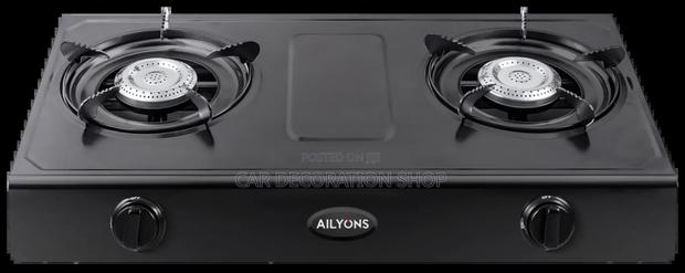 Ailyons Table Stainless 2 Burner Gas Cooker