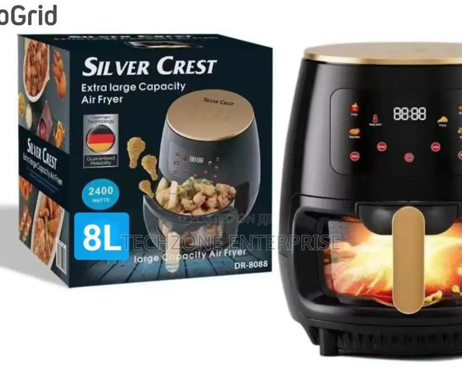 Silvercrest Dr-8088 8l Air Fryer With Led Touch Screen