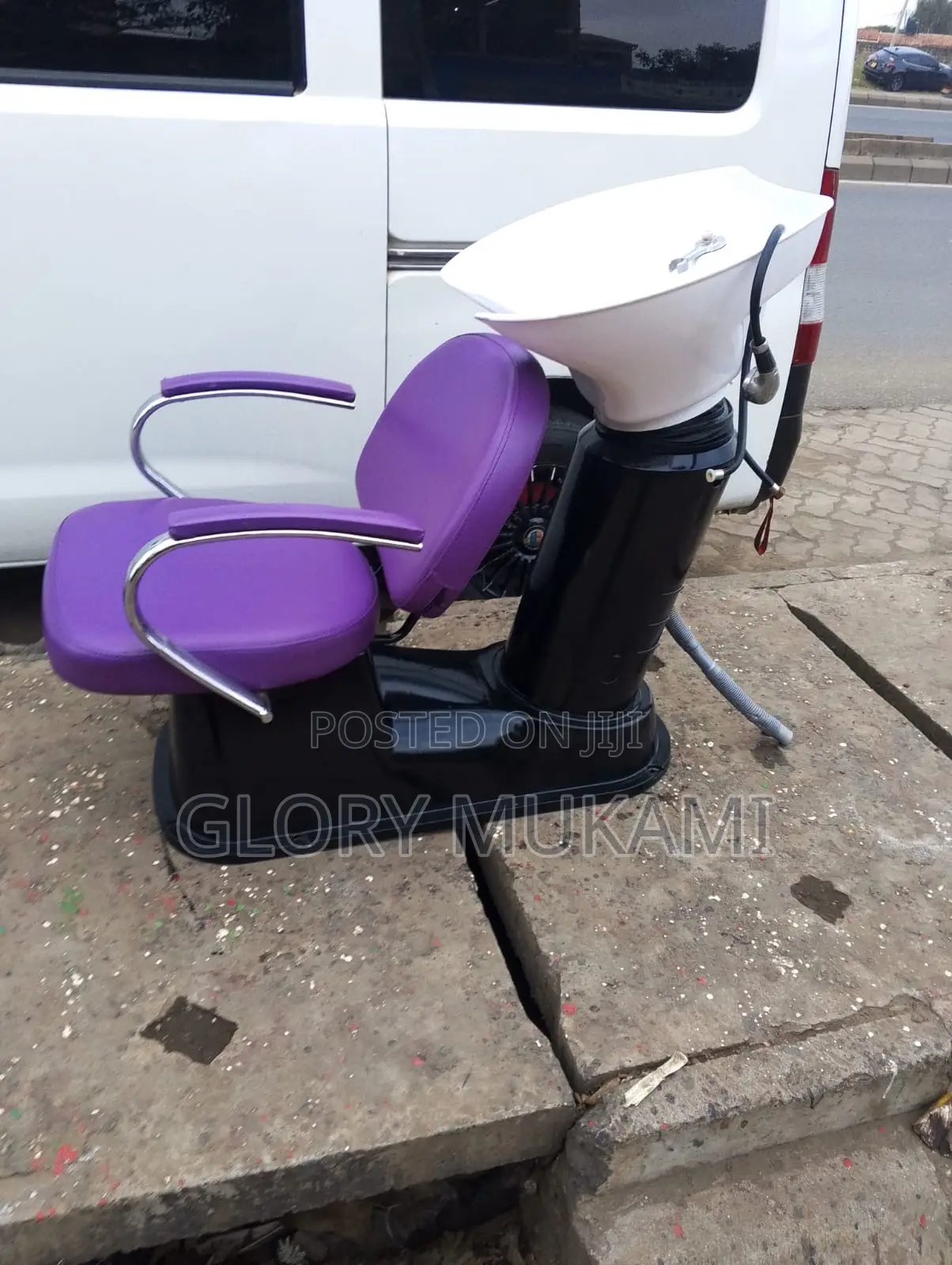 Purple Salon Sink Chair
