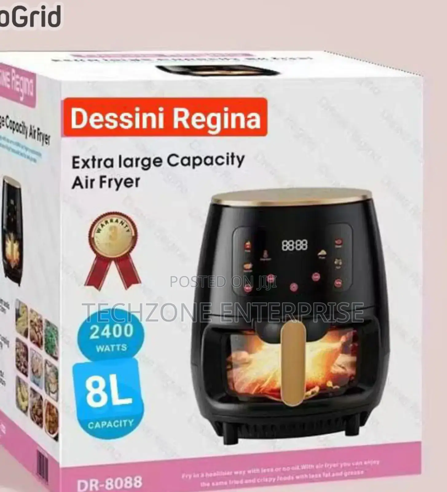 Dessini Air Fryer 8 Litres Dr-8088 With Digital Touch Panel,