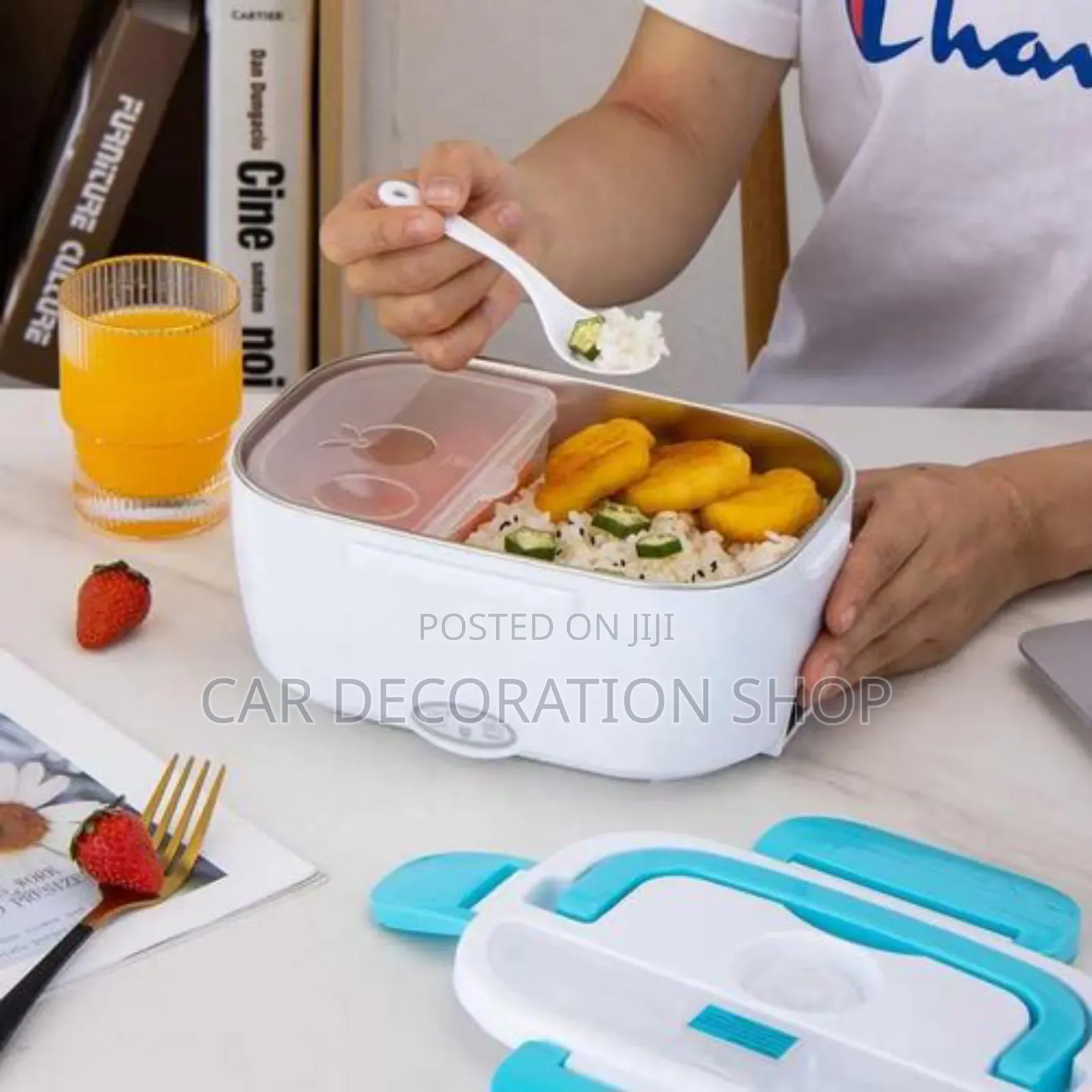 Portable Electric Lunch Box With Stainless Steel Lining