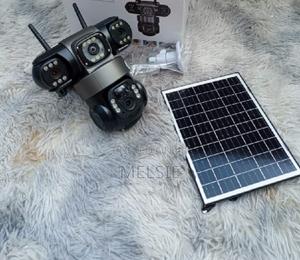 V380 Triple Lens Three Screens Camera Solar - thumbnail 2