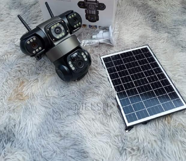 V380 Triple Lens Three Screens Camera Solar - main view