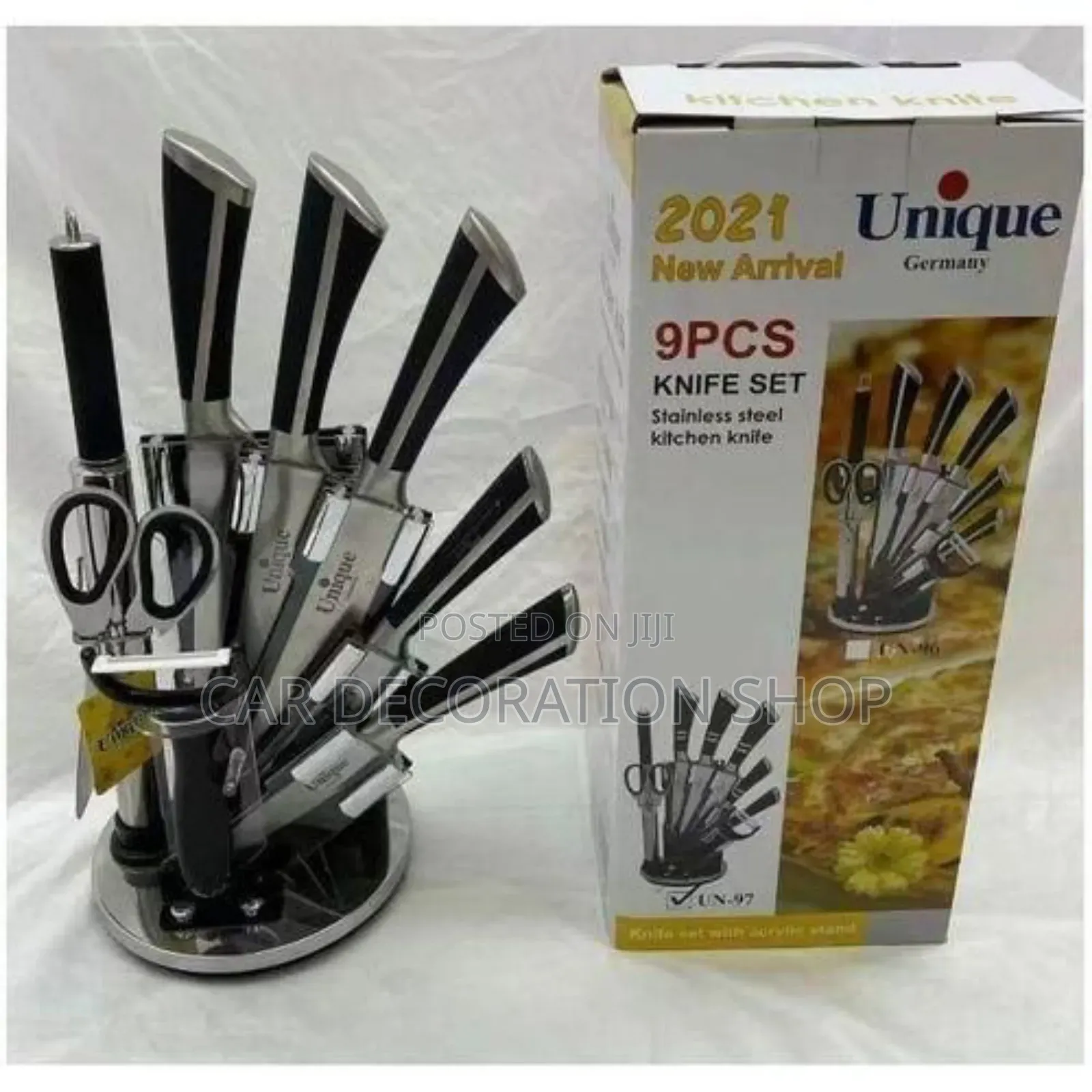 9pc Unique Curtley Knife Set Stainless Steel Set