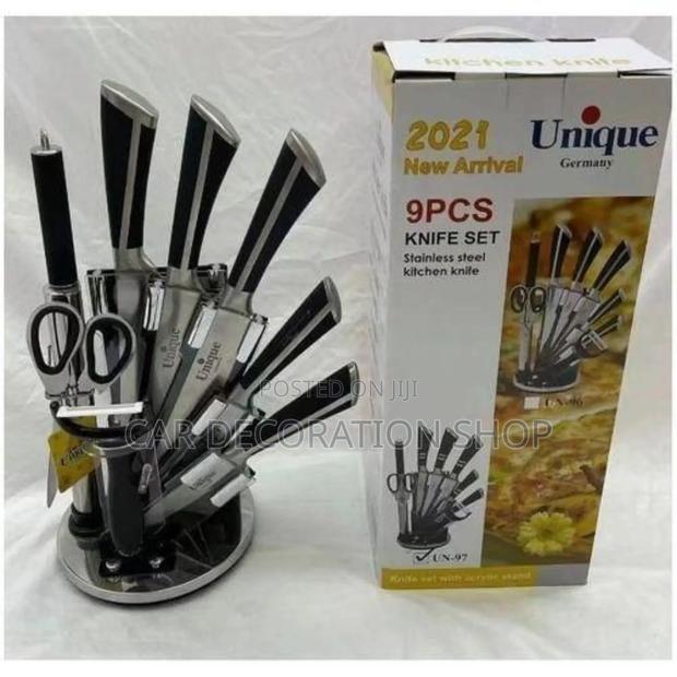 9pc Unique Curtley Knife Set Stainless Steel Set