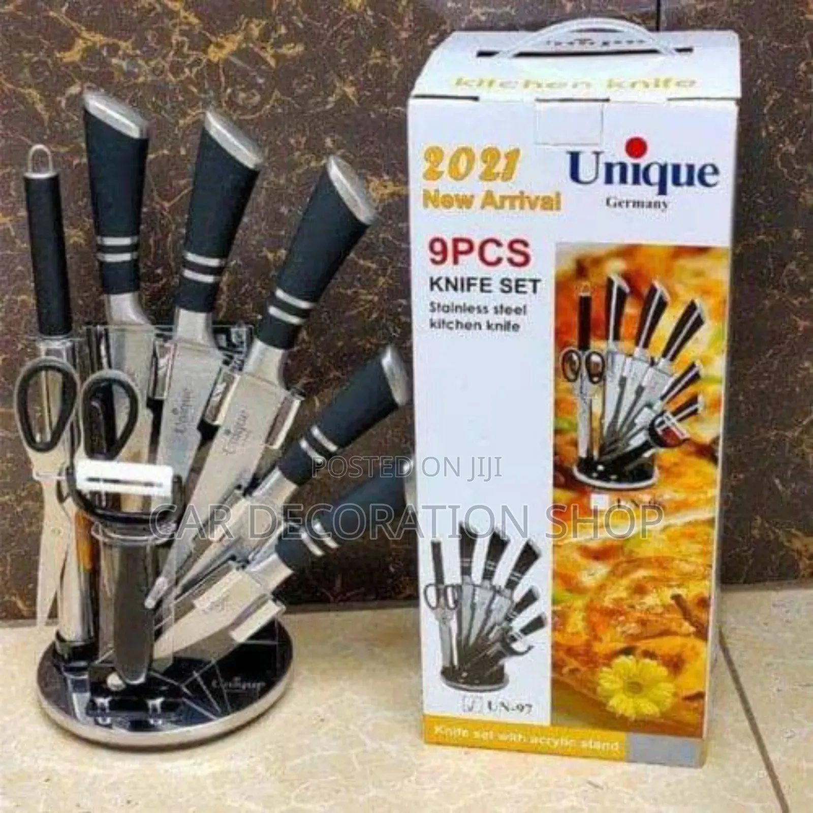 Unique 9pc German Executive Kitchen Curtley Knives