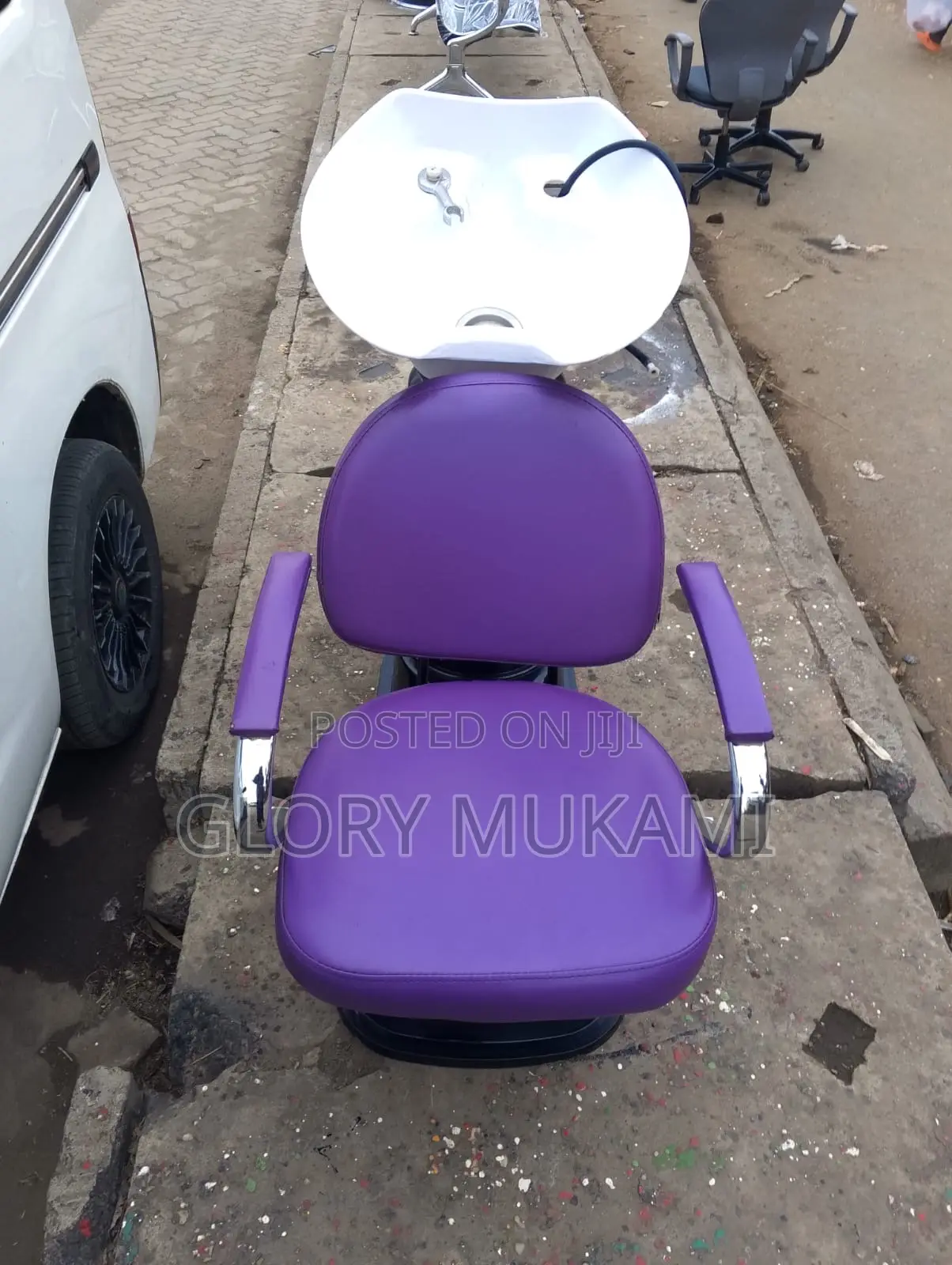 Purple Salon Sink Chair