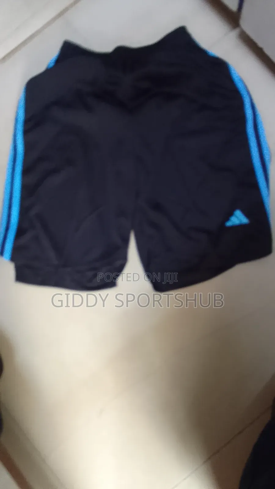 Training Shorts Black Stripped