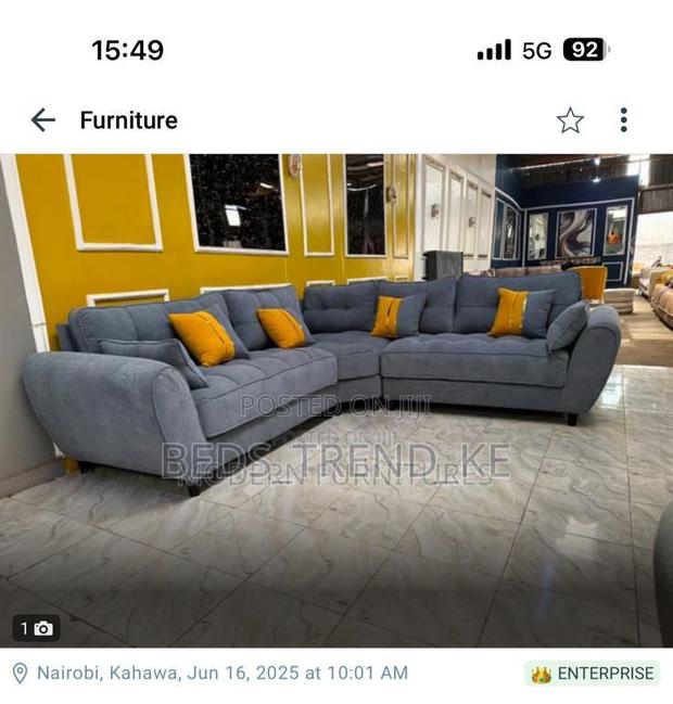 Sleek 6 Seater Butterfly Sofa Set