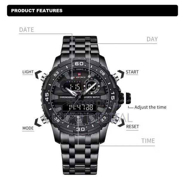 Naviforce Dual Time Gents Watch #Nf9234 - thumbnail 3