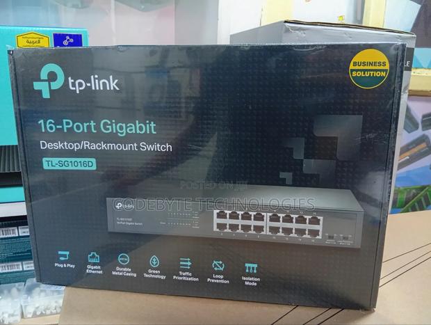 Sg1016d Desktop Gigabit Tp Link Switch - main view