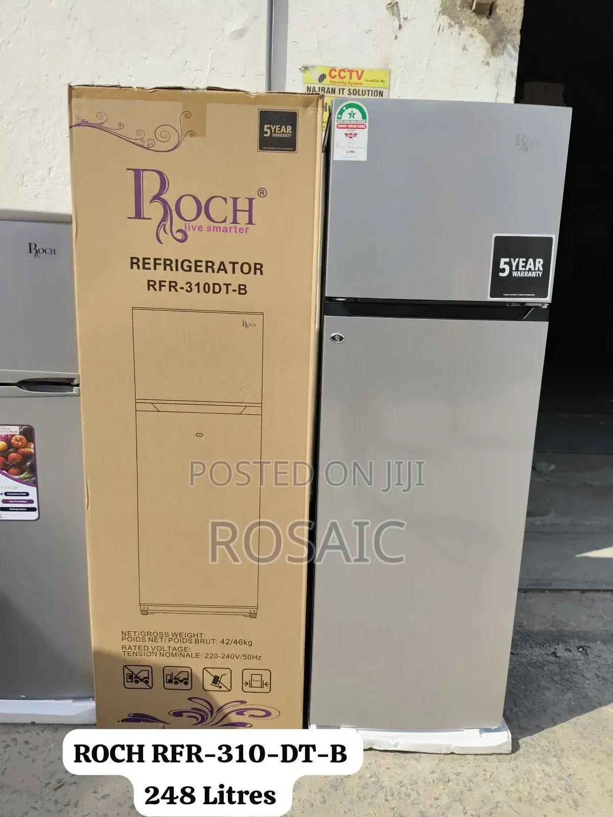 Roch 248 Litres RFR-310dt-B Double Door Refrigerator