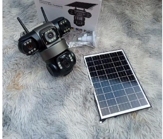 4g 3-Lens 3-Screens Solar Camera PTZ - main view
