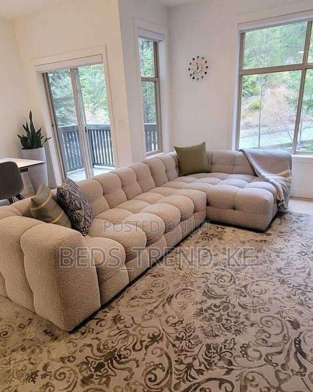 Designer-Inspired 6 Seater Bubble L Sofa