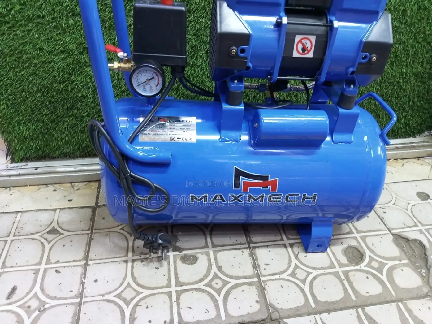 Most Appropriate 25l Maxmech Electric Air Compressor