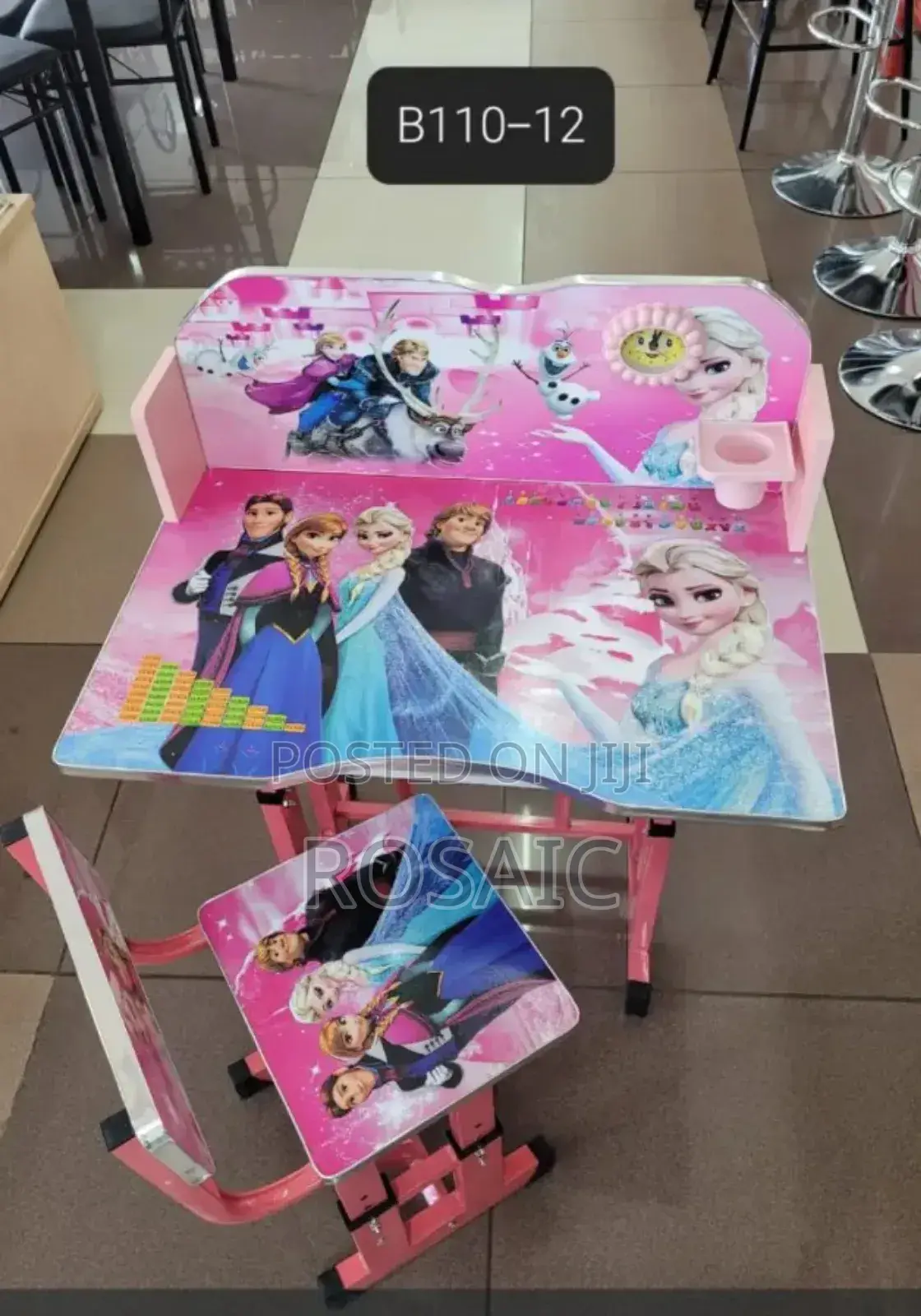 Executive Adjustable Kids Study Table Desk Pink