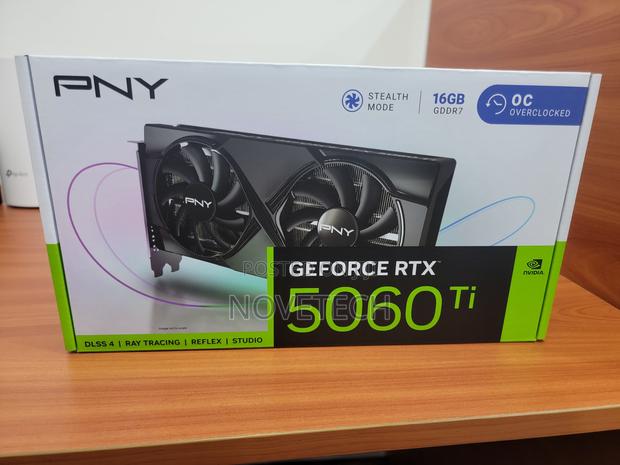 Pny Nvidia Geforce RTX 5060 Ti 16gb Overclocked Dual Fan Gpu - main view