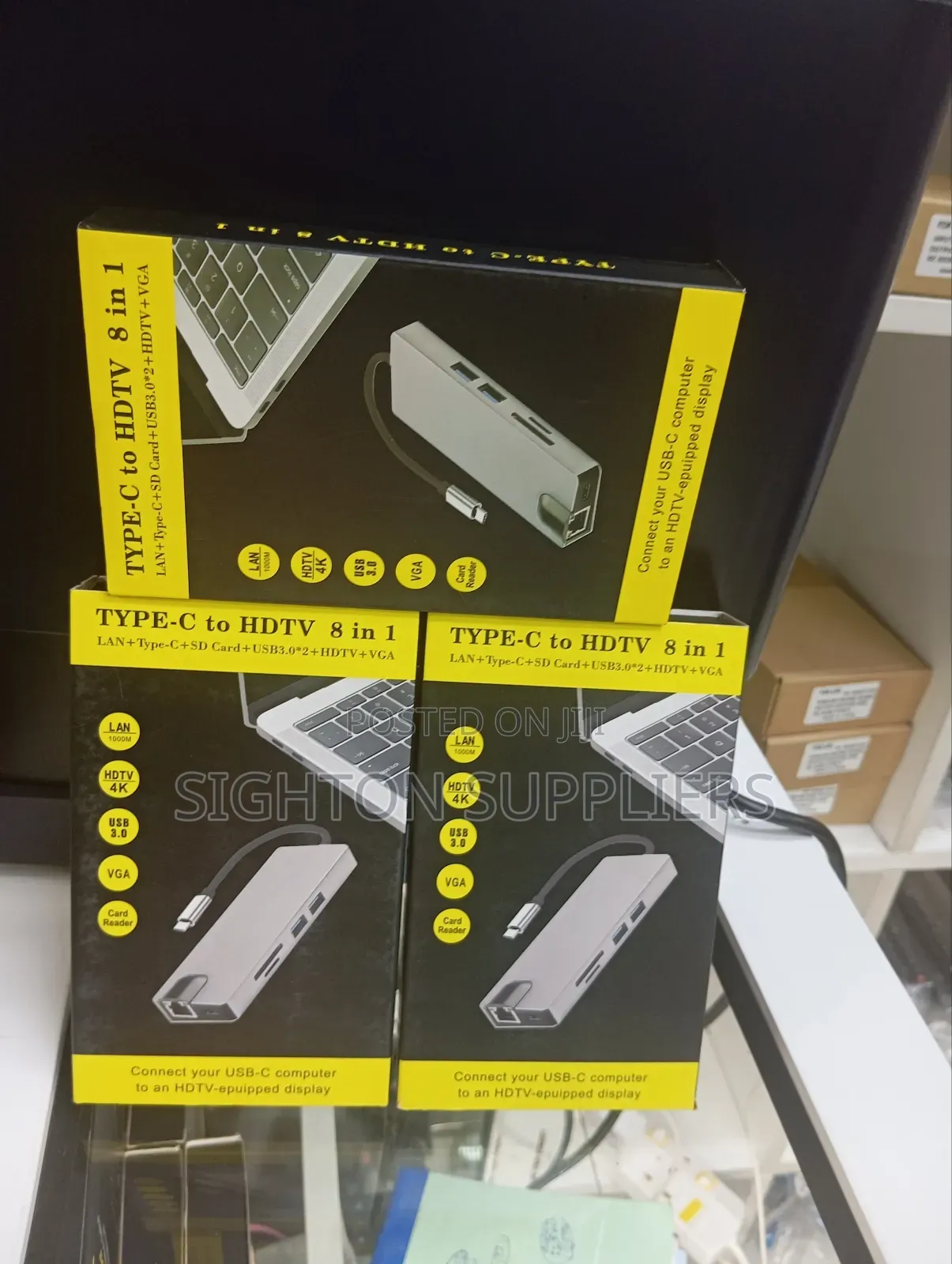 8 in 1 Type C Adapter/Docking Station