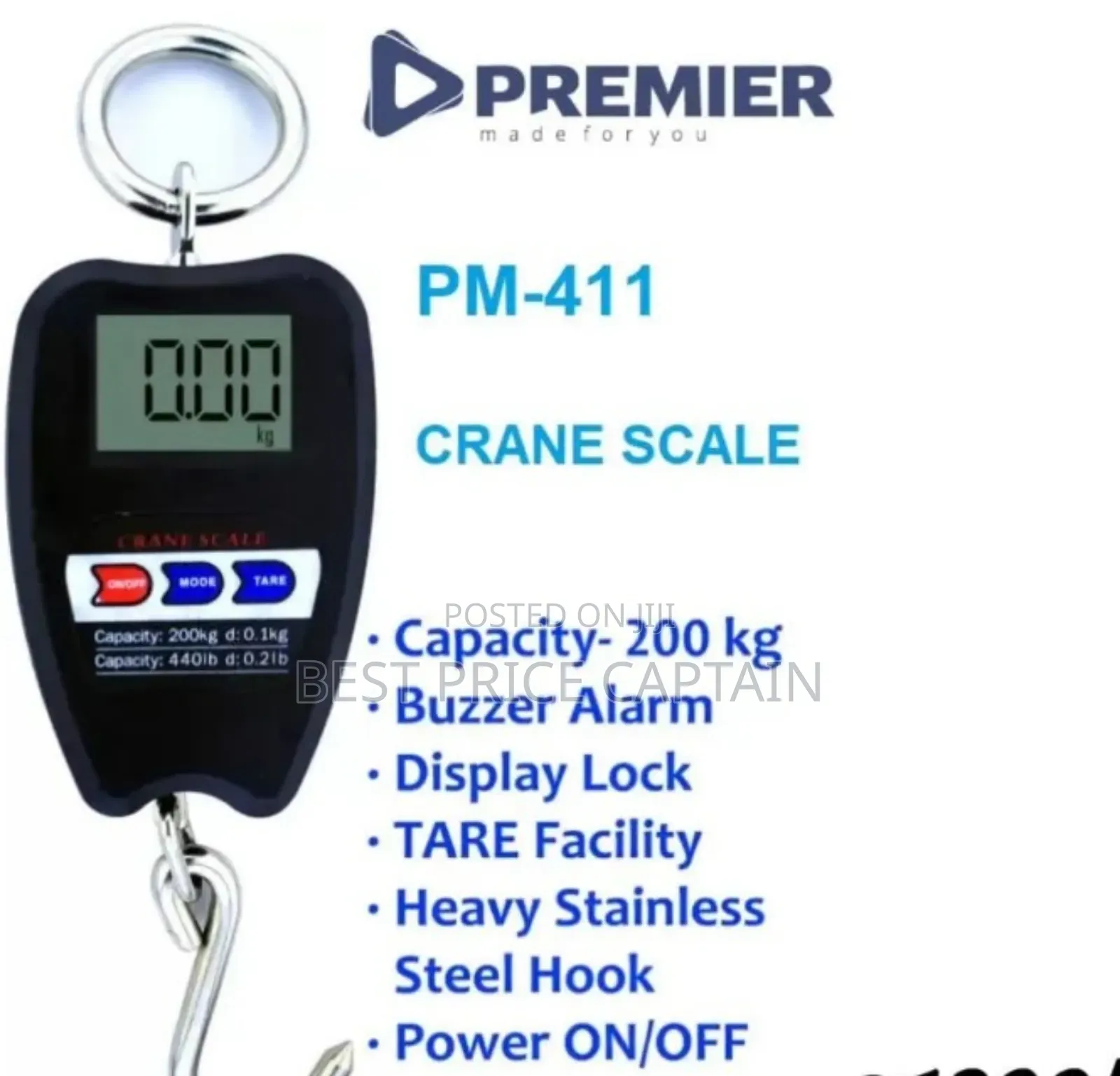 Crane Scale 200kg Premier
