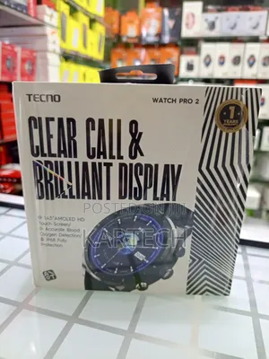Tecno Watch 2 Pro 1.43 Amoled Screen Clear Calls Smart Watch