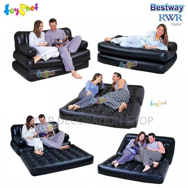 5in1 Inflatable Pullout Sofa Bed With Electric Pump - thumbnail 2