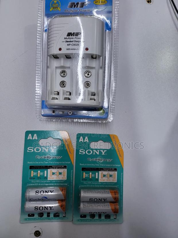 Sony 4pcs Aa Rechargeable Plus Charger