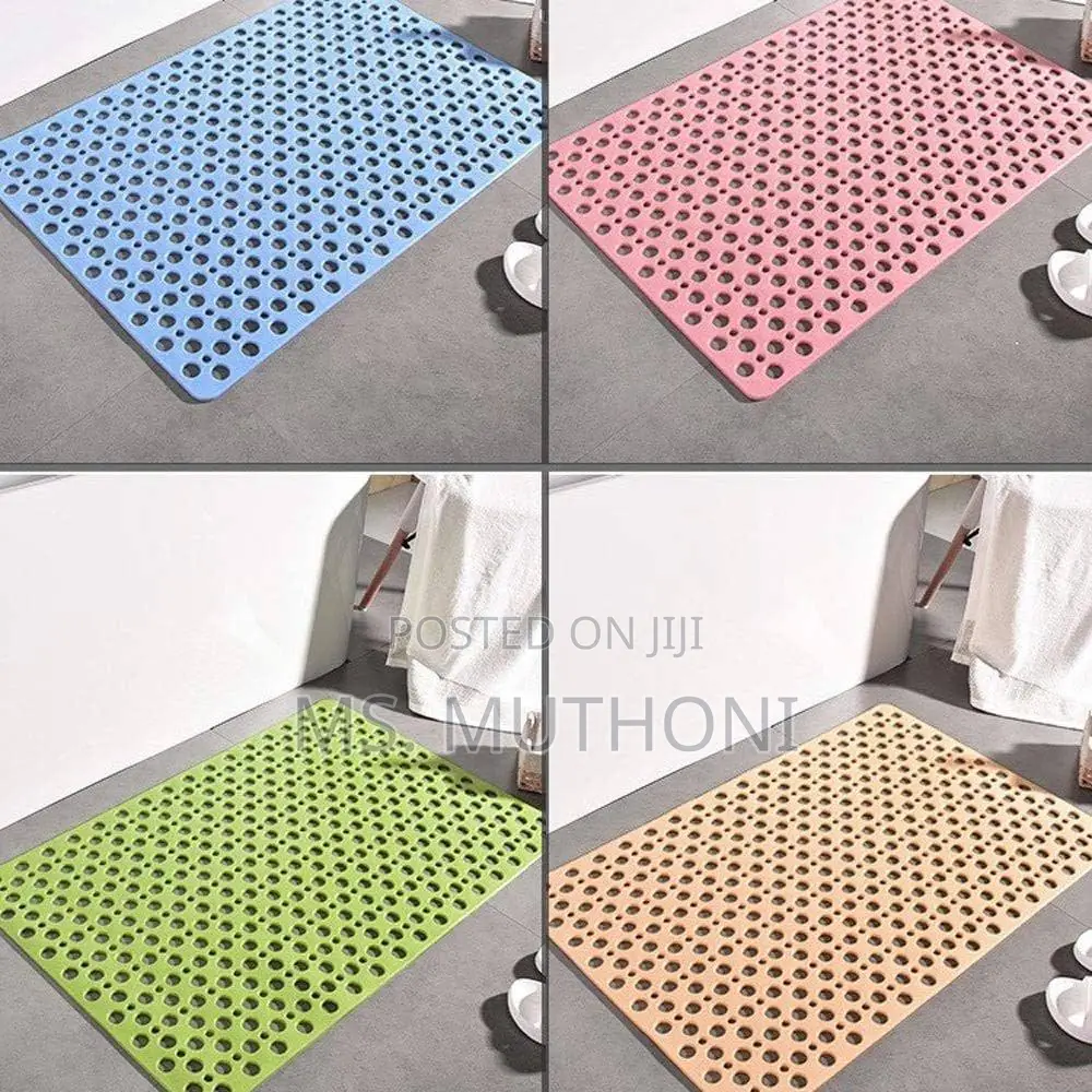 Anti-Slip Safety:Shower Mat Non Slip With Large Suction Cups
