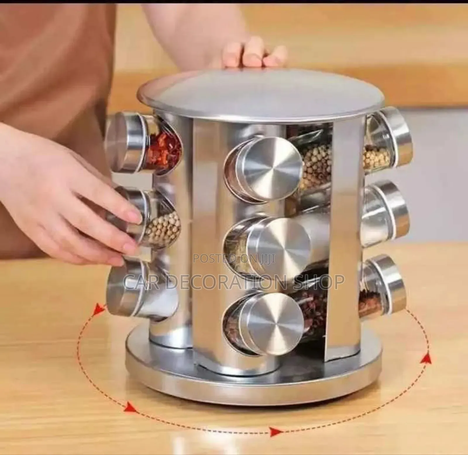 Generic Rotating Spice Rack Countertop Storage Organizer
