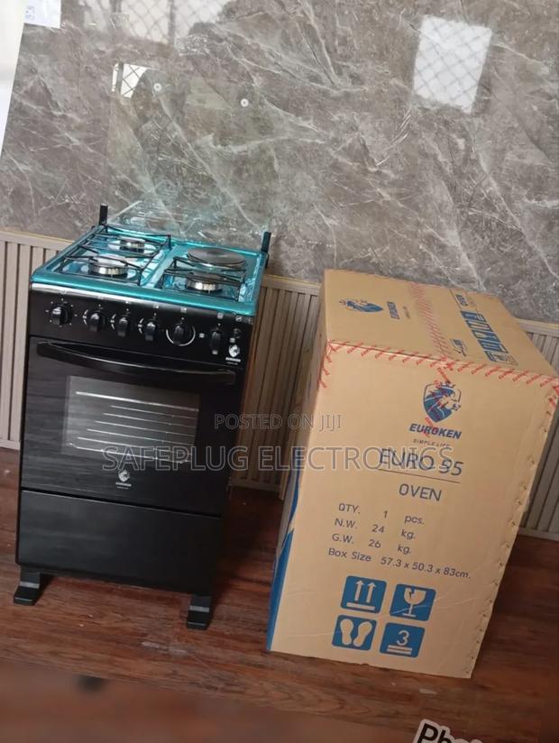  50×55 Euroken 3+1 Standing Cooker With Electric Oven