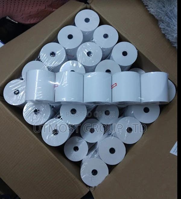 Pos 80x80mm Thermal Roll Paper 50 Roll Per Box - main view