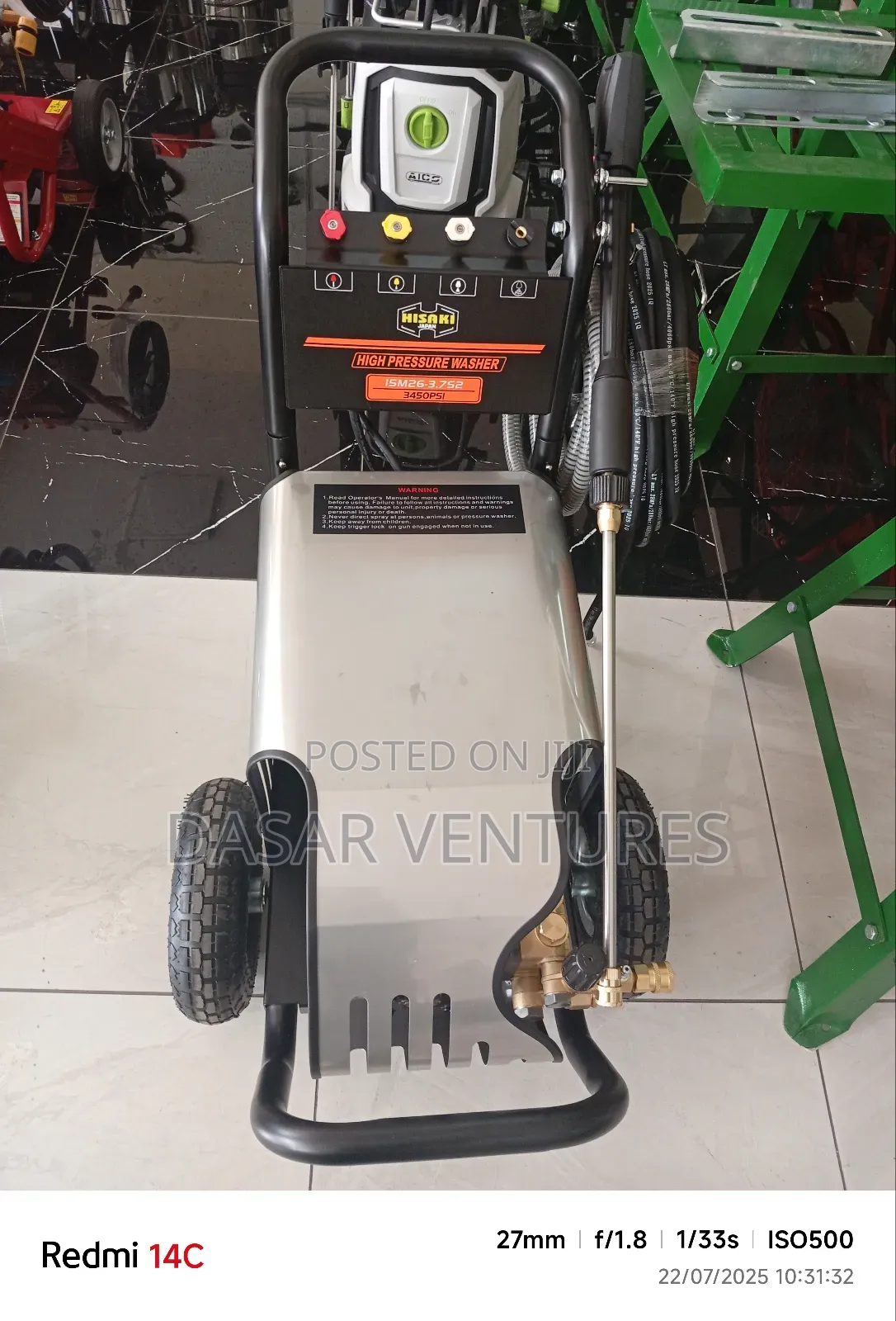 Car Wash Machine Hisaki 3450psi