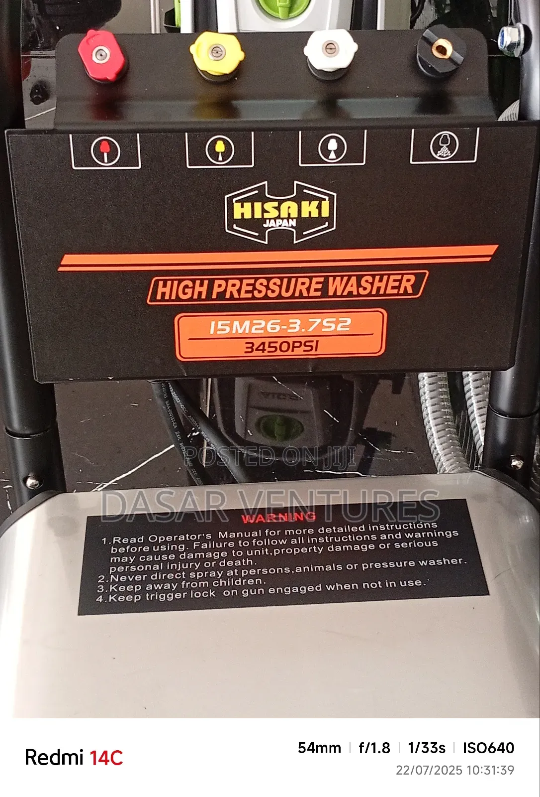 Car Wash Machine Hisaki 3450psi