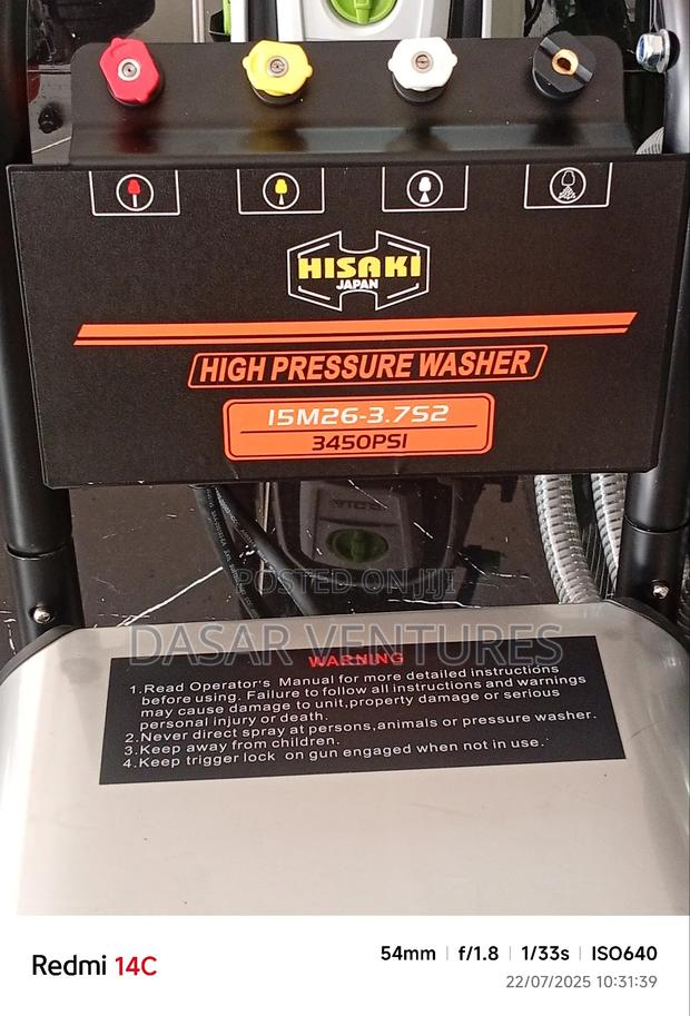 Car Wash Machine Hisaki 3450psi - thumbnail 2