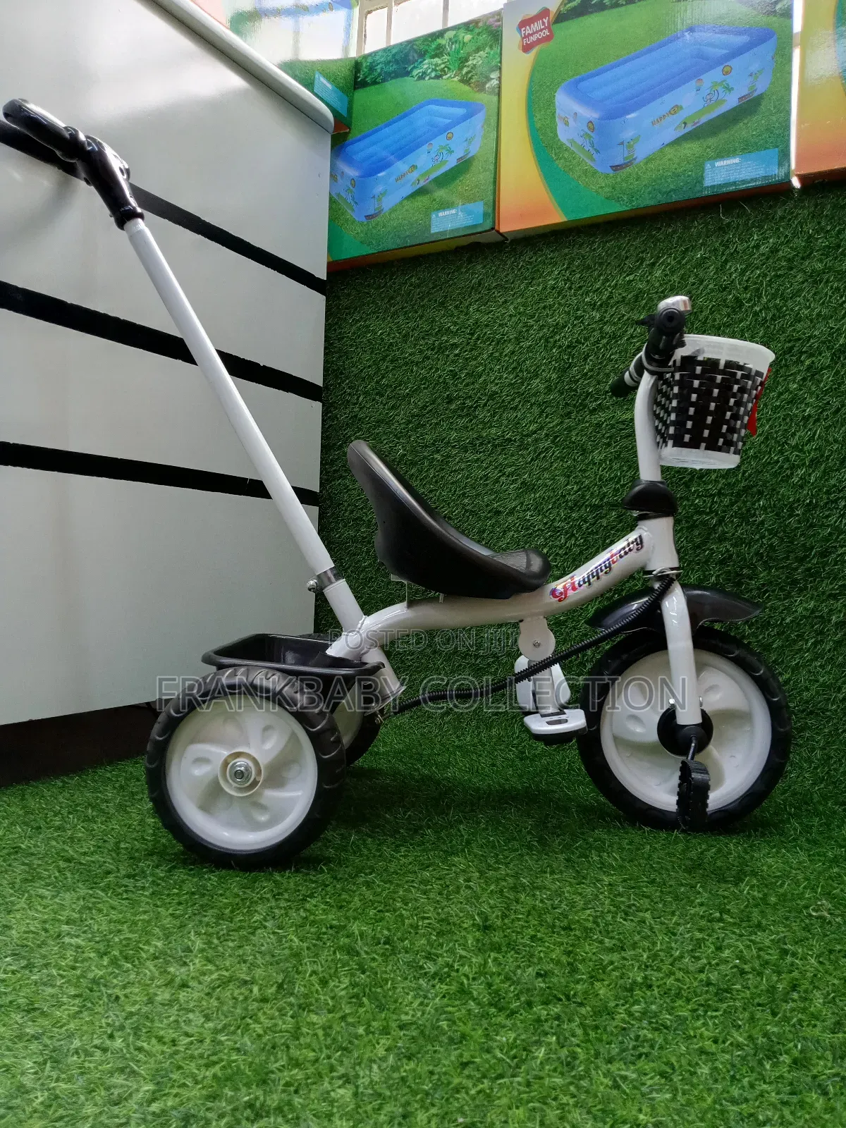 Kids Tricycle With Push Handle 