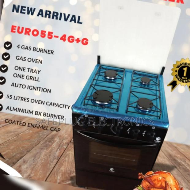 Full Euroken Standing Cooker With Gas Oven Cooker