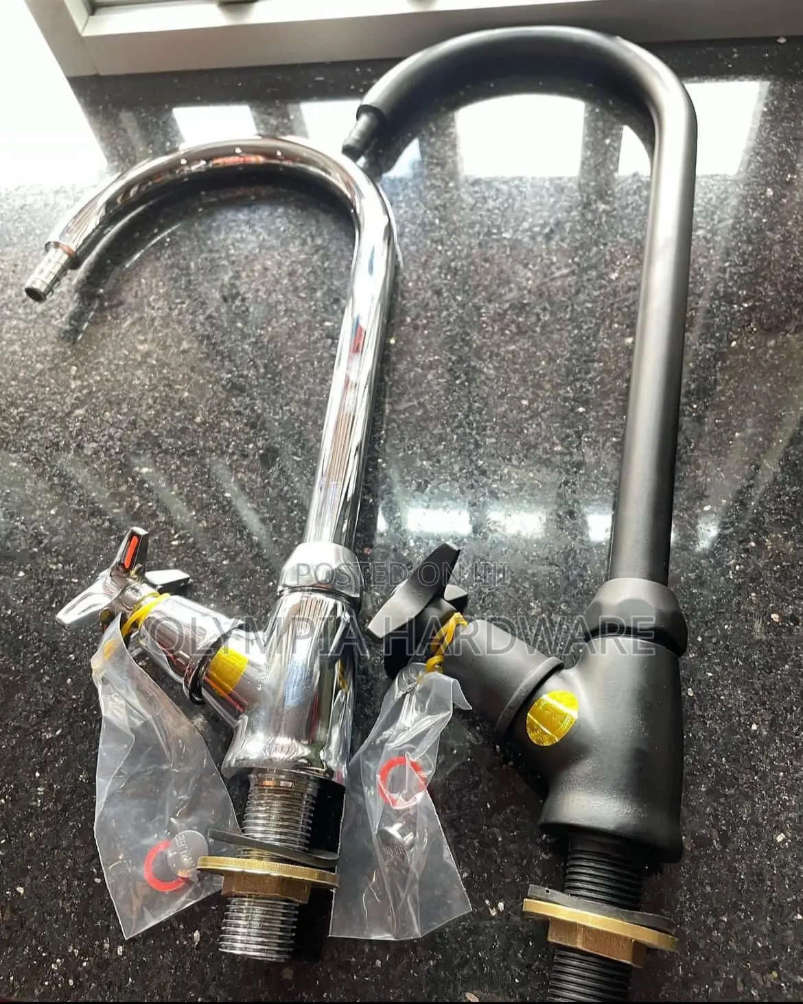 Black Silver Laboratory Taps