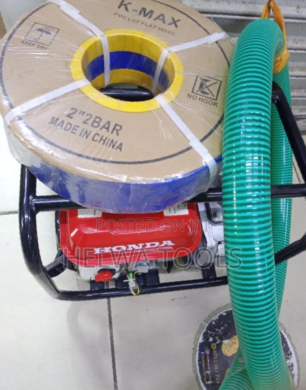 Honda 3 Inches Petrol Water Pump, PVC Delivery Pipe 50m
