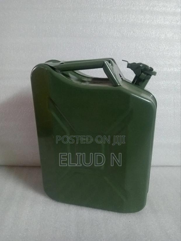 Heavy Duty Jerry Can 20l Steel Metallic