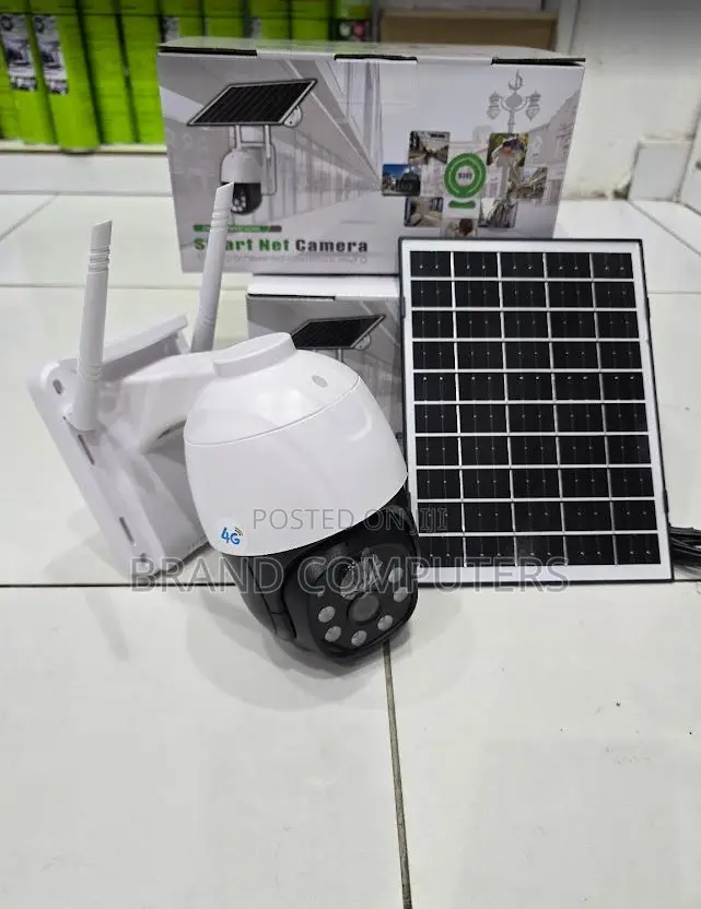 V380 Pro 4g Solar CCTV Single Len Camera With Sim Card Slot