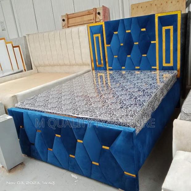 Royal Blue 5 by 6 Board Bed