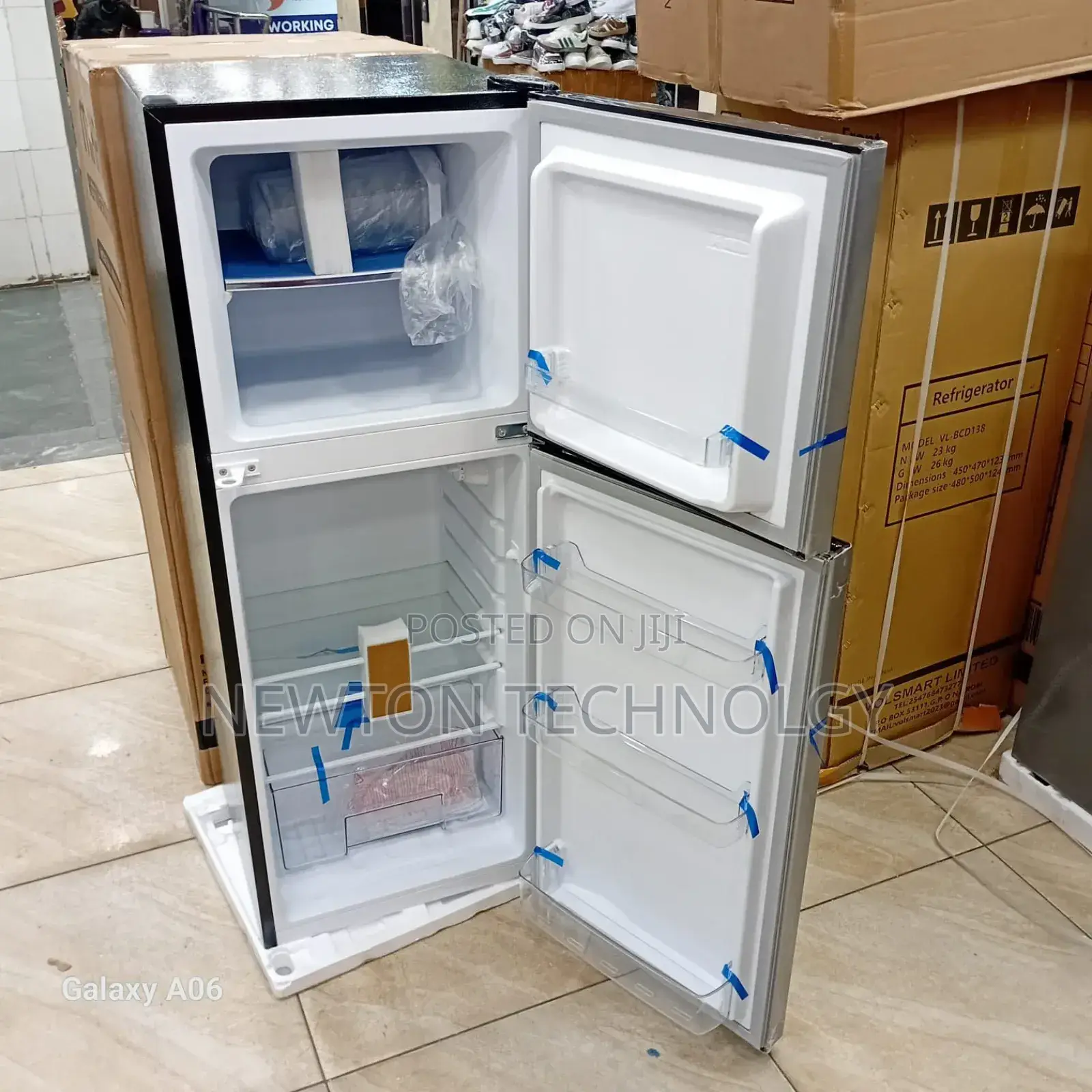*Mika 138litres Doubledoor Fridge (Mrdcd138xdm)