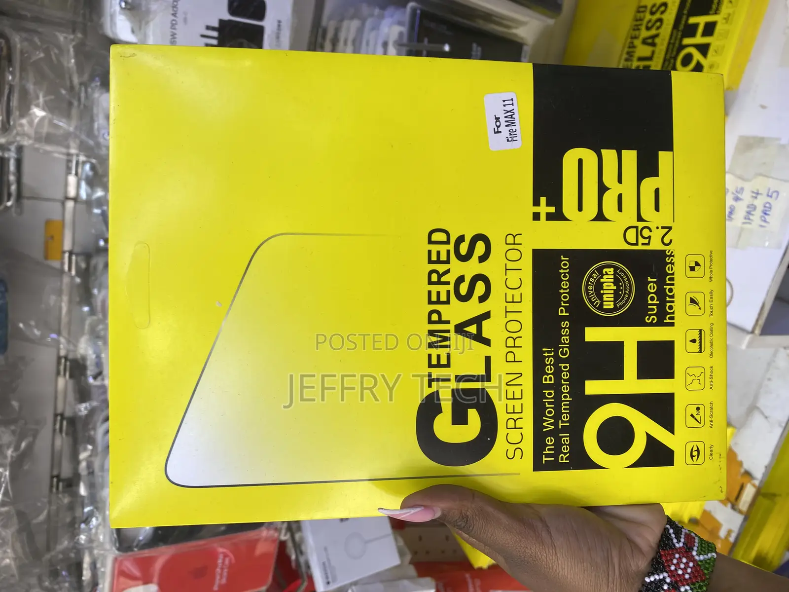 Gear Fire Max 11 Tempered Glass Clear Screen Protector