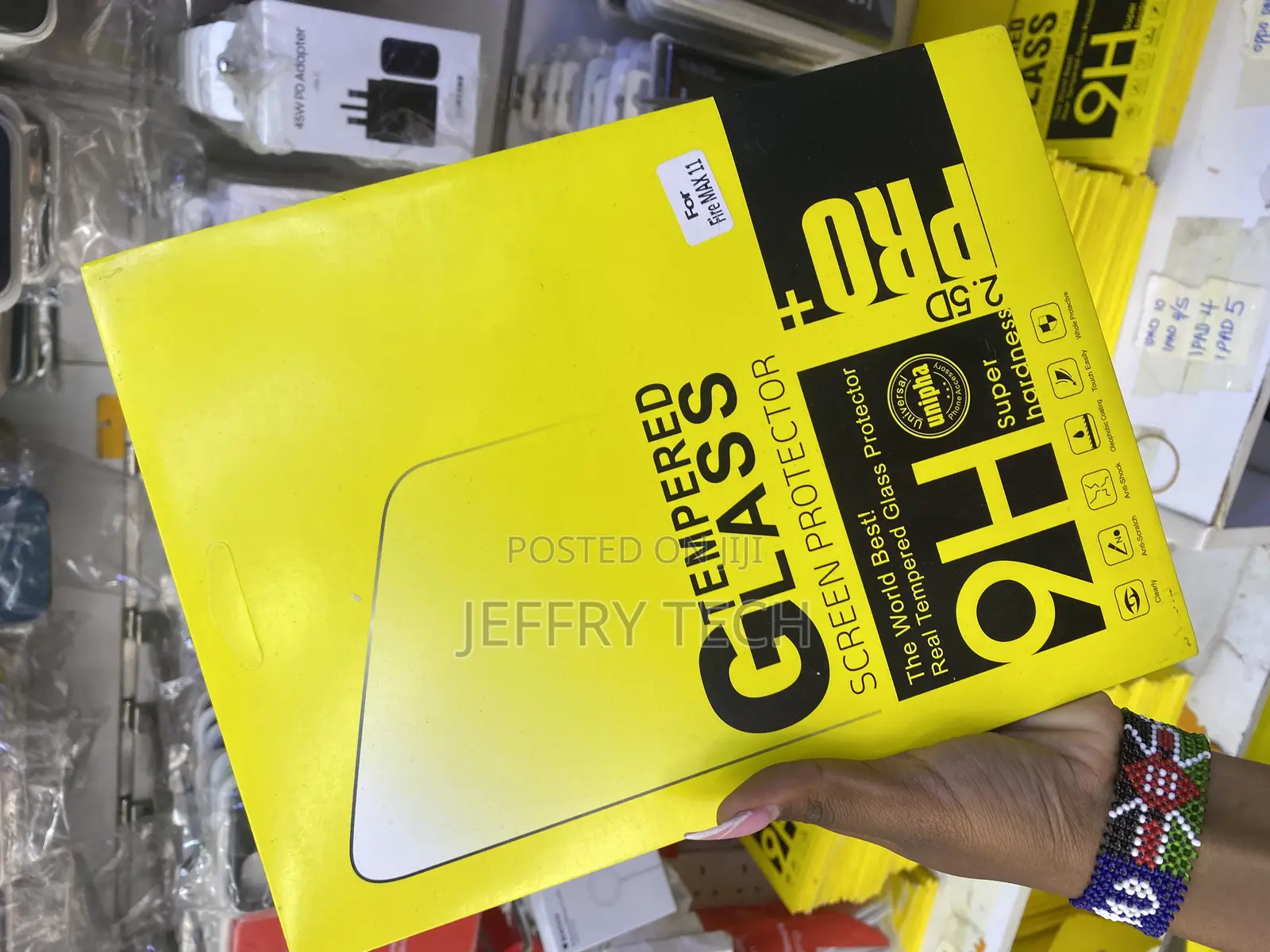 Gear Fire Max 11 Tempered Glass Clear Screen Protector