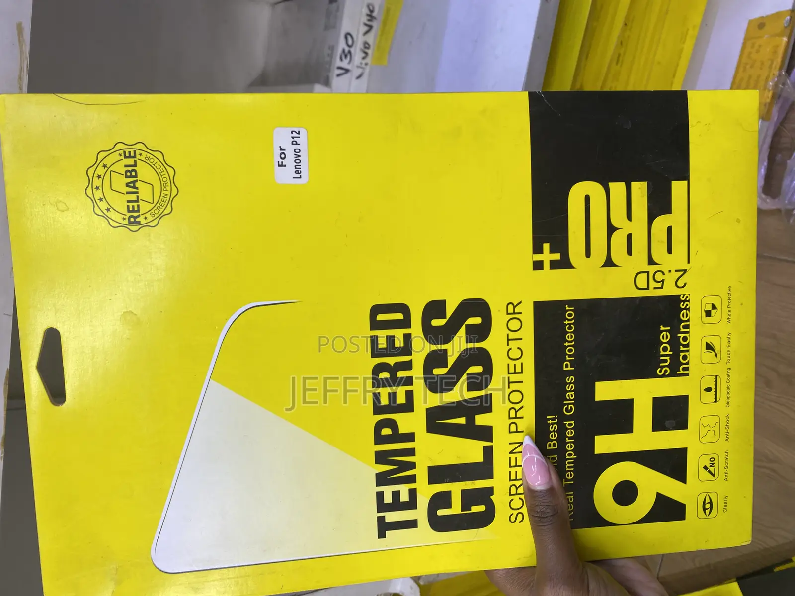 Tossepy Screen Protector Lenovo Tab P12 Tempered Glass