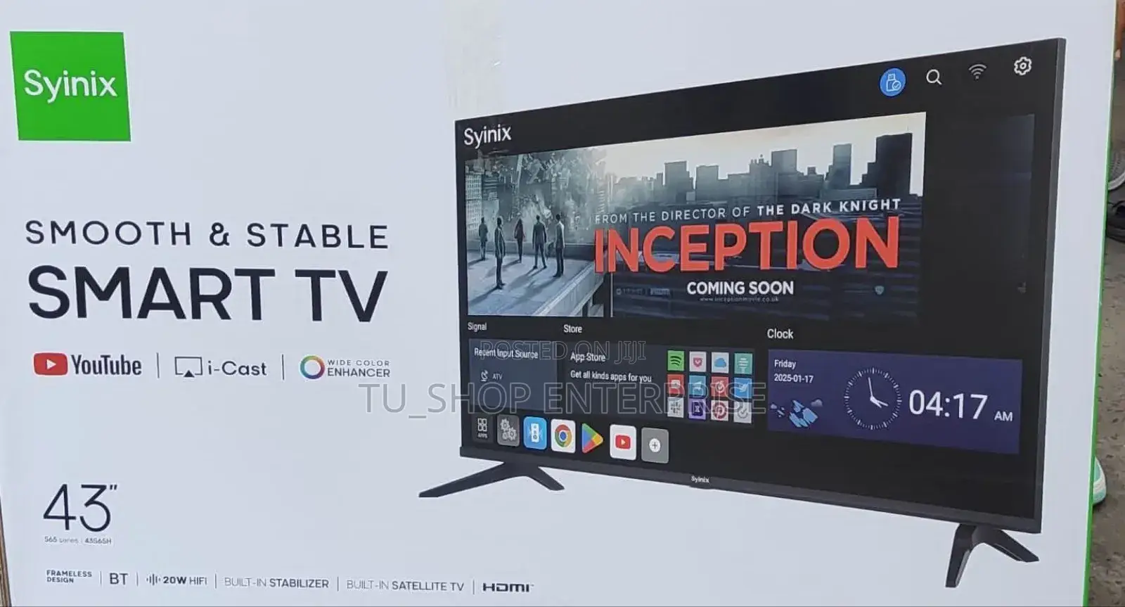 Tv! Syinix 43s6h