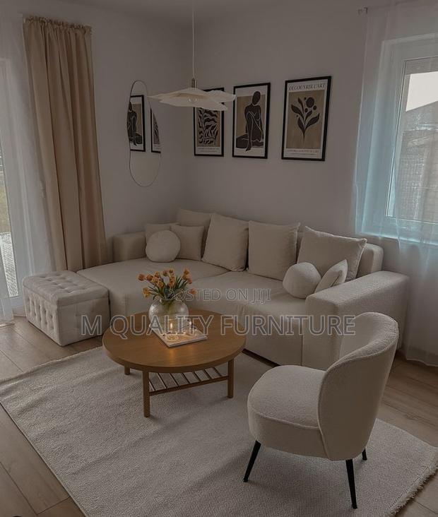 Quality Sofa With Its Armchair and Ottoman