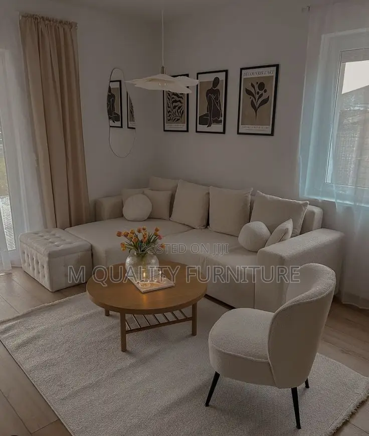 Quality Sofa With Its Armchair and Ottoman