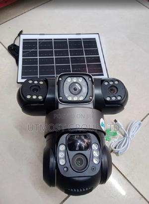 Pro 3 CCTV Camera V380 4g PTZ Tripple Lens Solar Camera