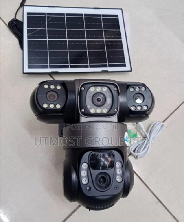 4g PTZ Triple-Lens Solar Camera V380 Wireless - main view